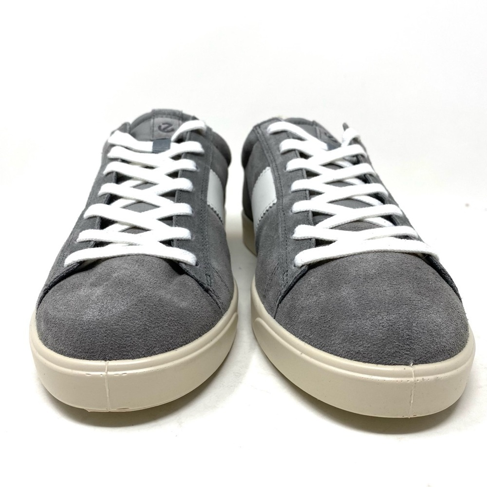 ECCO Women’s Street Lite Leather Sneaker Steel/White Size 42 | New in Box - Picture 4 of 8
